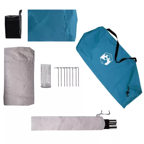  1 személyes kék vízálló kempingsátor