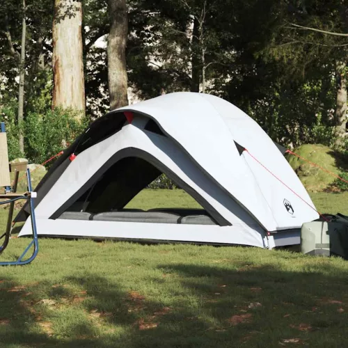  1 személyes fehér sötétítőszövet vízálló kempingsátor