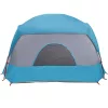  6 személyes kék vízálló családi sátor