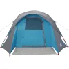  4 személyes kék vízálló kupolás kempingsátor