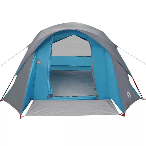  6 személyes kék vízálló családi sátor