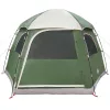  6 személyes zöld vízálló családi sátor Iglu