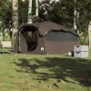  6 személyes barna vízálló alagút alakú családi sátor