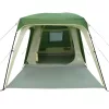  5 személyes zöld vízálló kemping sátor tornáccal kupolával