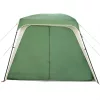  5 személyes zöld vízálló kemping sátor tornáccal kupolával