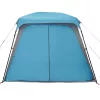  5 személyes kék vízálló kemping sátor tornáccal kupolával