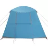  5 személyes kék vízálló kemping sátor tornáccal kupolával