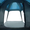  5 személyes kék vízálló kemping sátor tornáccal kupolával