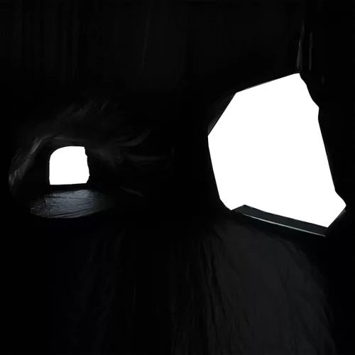  5 személyes fehér sötétítőszövet vízálló kempingsátor