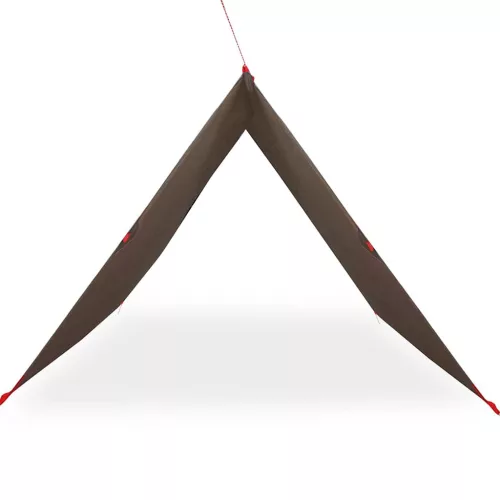  barna vízálló kempingponyva 406x306 cm