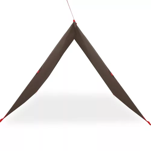  barna vízálló kempingponyva 451x420 cm