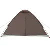  4 személyes barna vízálló kupolás kempingsátor