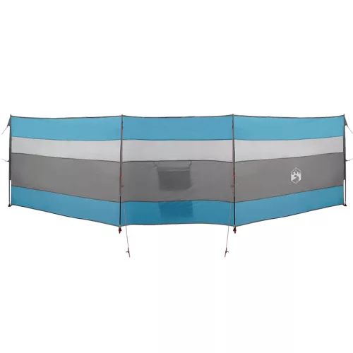  kék vízálló szélfogó kempingponyva 508x130 cm