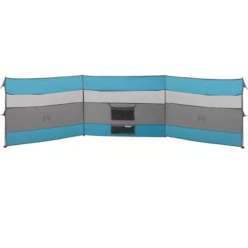  kék vízálló szélfogó kempingponyva 508x130 cm