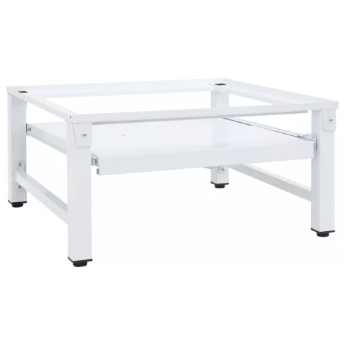  fehér mosógéptartó állvány kihúzható polccal