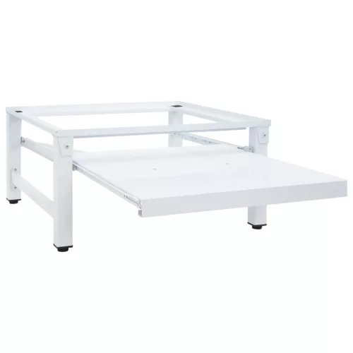  fehér mosógéptartó állvány kihúzható polccal