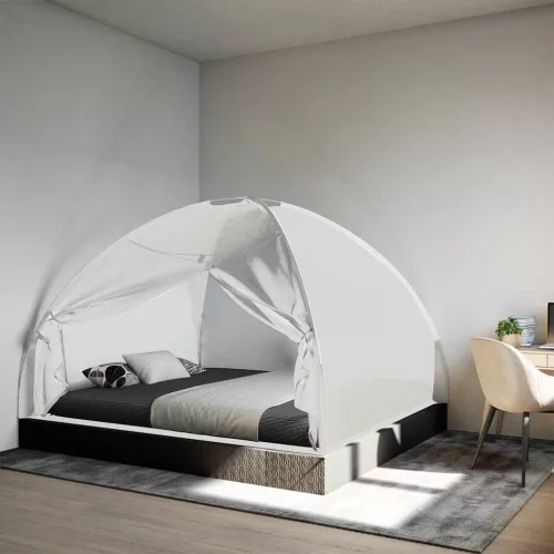  fehér hálós mongol szúnyogháló ajtókkal 200 x 180 x 135 cm