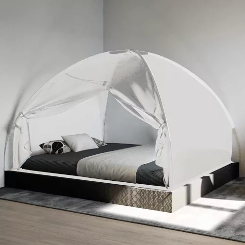  fehér hálós mongol szúnyogháló ajtókkal 200 x 180 x 135 cm