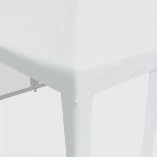  fehér HDPE rendezvénysátor 10 hálós oldalfallal 6 x 4 m