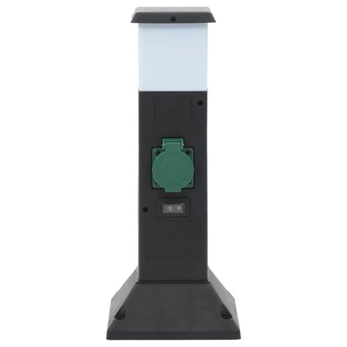  2-utas kültéri tüskés konnektoros oszlop lámpával 16x16x39,5 cm