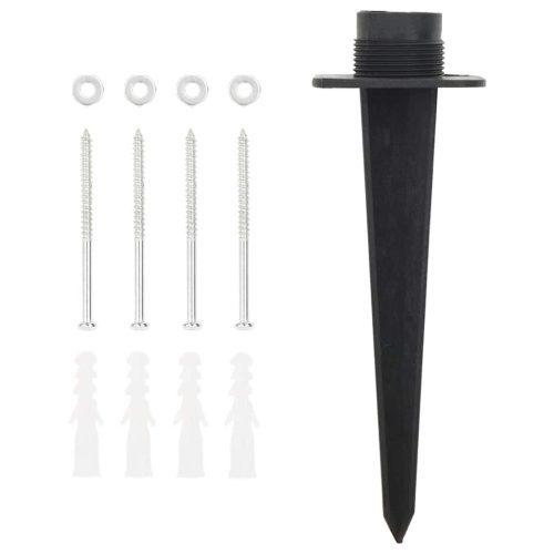  2-utas kültéri tüskés konnektoros oszlop lámpával 16x16x39,5 cm