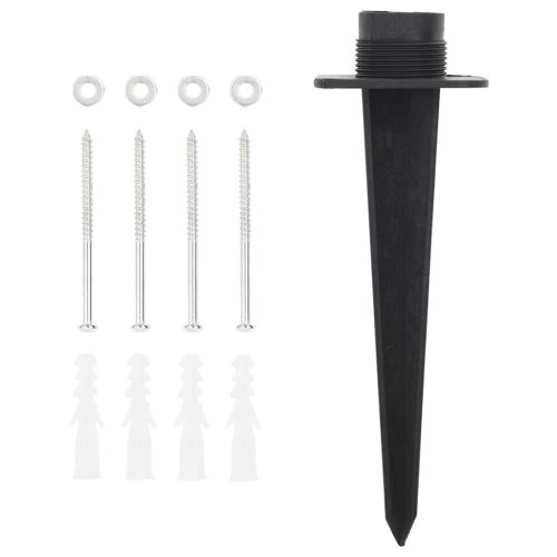  2 utas fekete-zöld kültéri tüskés konnektor 15,5 x 11 x 24 cm