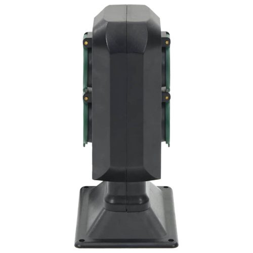  4 utas fekete-zöld kültéri tüskés konnektor 15,5 x 11 x 24 cm