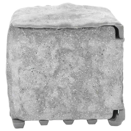  kőhatású szürke 4 utas kültéri tüskés konnektor fényérzékelővel