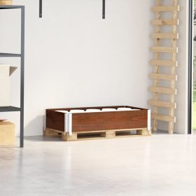  barna tömör fenyőfa raklapmagasító 100 x 50 cm