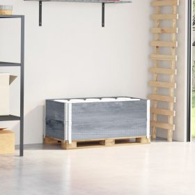  2 db szürke tömör fenyőfa raklapmagasító 100 x 50 cm