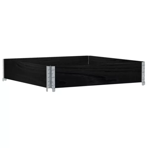  fekete tömör fenyőfa raklapmagasító 100 x 100 cm