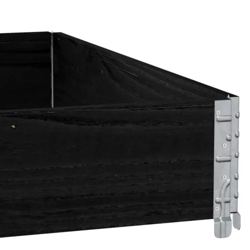  fekete tömör fenyőfa raklapmagasító 100 x 100 cm