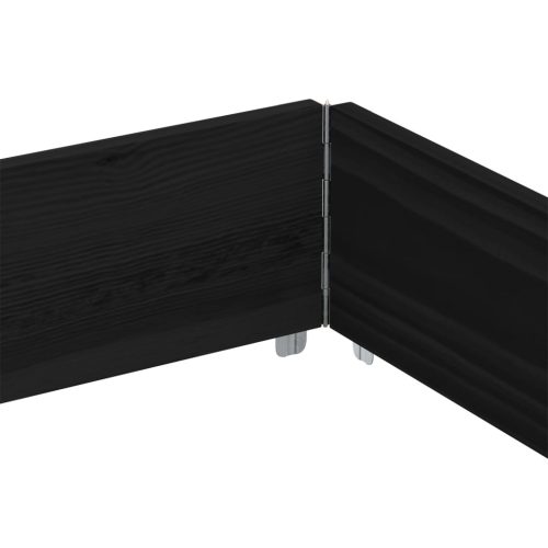  fekete tömör fenyőfa raklapmagasító 150 x 100 cm