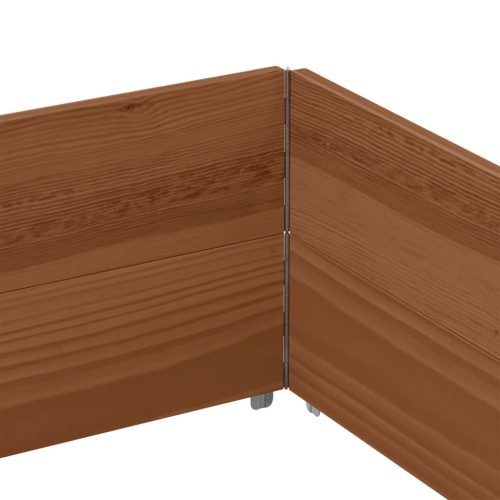  2 db barna tömör fenyőfa raklapmagasító 150 x 100 cm