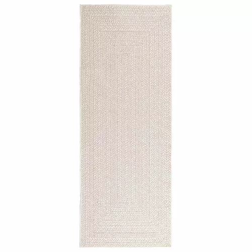  ZIZUR krém juta hatású beltéri és kültéri szőnyeg 80x200 cm