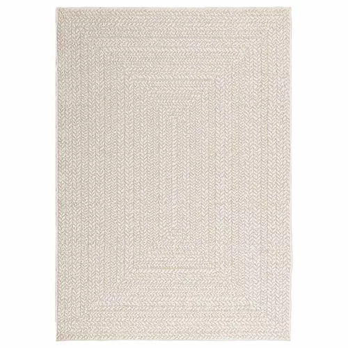  ZIZUR krém juta hatású beltéri és kültéri szőnyeg 120x170 cm