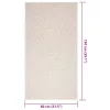  ZIZUR krém juta hatású beltéri és kültéri szőnyeg 80x150 cm