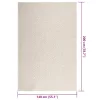  ZIZUR krém juta hatású beltéri és kültéri szőnyeg 140x200 cm