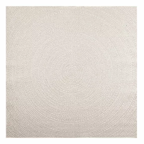  ZIZUR krém juta hatású beltéri és kültéri szőnyeg 200x200 cm