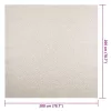  ZIZUR krém juta hatású beltéri és kültéri szőnyeg 200x200 cm
