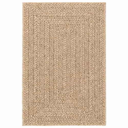  ZIZUR bézs juta hatású beltéri és kültéri szőnyeg 120 x 120 cm