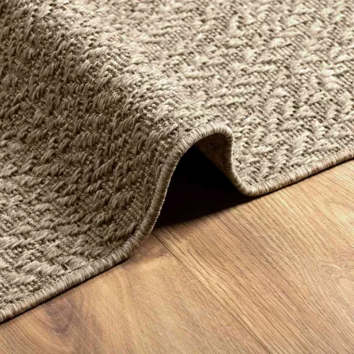  ZIZUR bézs juta hatású beltéri és kültéri szőnyeg 160 x 230 cm