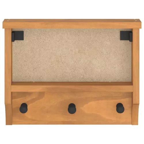  SANDNES tömör fenyőfa falra szerelt kabátállvány 45x12x35 cm