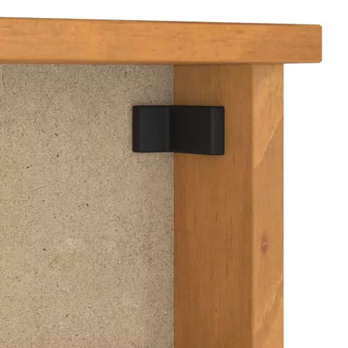  SANDNES tömör fenyőfa falra szerelt kabátállvány 45x12x35 cm