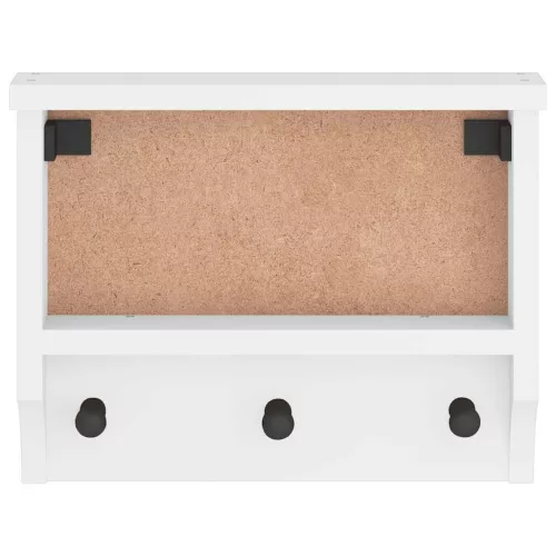  SANDNES tömör fenyőfa falra szerelt kabátállvány 45x12x35 cm