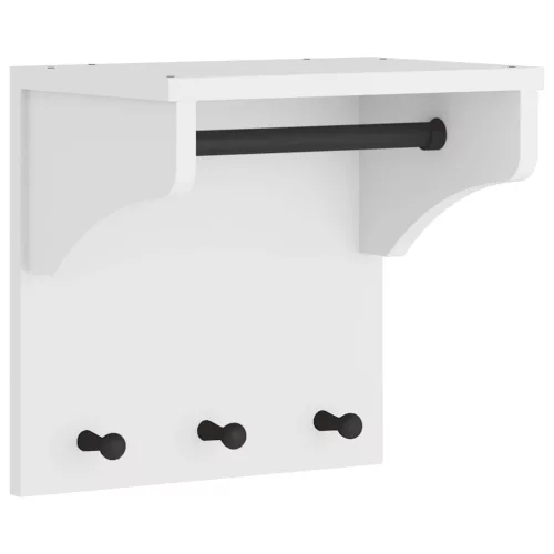  SANDNES tömör fenyőfa falra szerelt kabátállvány 43x30x42 cm