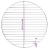  kerek 304 rozsdamentes acél BBQ grillrács Ø34,5 cm