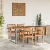  Kültéri Étkező Asztal Szürke 140x80x75 cm Acél és Tömör Akácfa