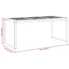  Kültéri Étkezőasztal Szürke 180x90x75 cm Acél és Tömör Akác Fa
