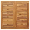  Kültéri Asztal Természetes és fekete 90 x 90 x 75 cm